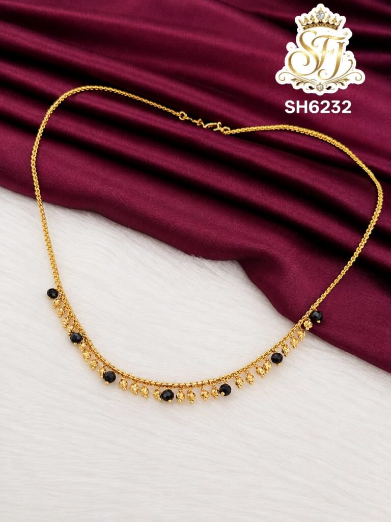 Black Bead Elegant Daily Wear Chain