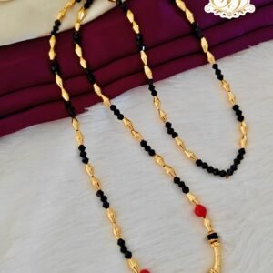 Traditional Black Bead Designer Chain
