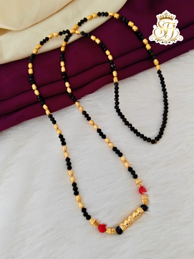 Black Crystal beeds Chain