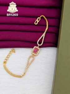 Pink stone bracelete