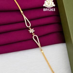 floral white stone bracelete