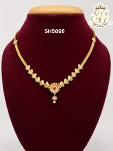 Floral Ad stone Necklace
