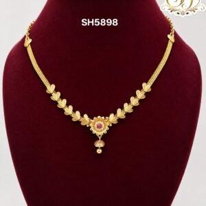 Floral Ad stone Necklace