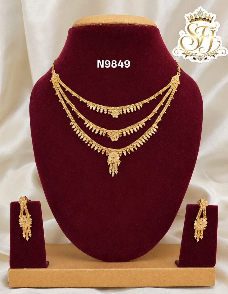 Royal triple layer Necklace
