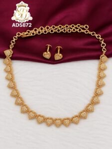 white heart necklace