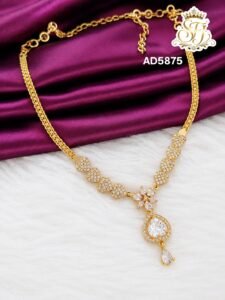 White Heart Ad Neckelace