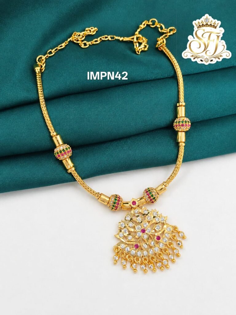 Multi stone Impone Necklace