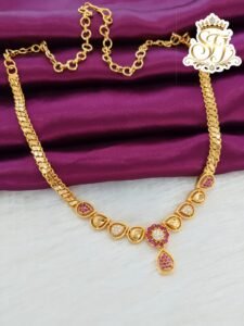 Ruby stone Neckset