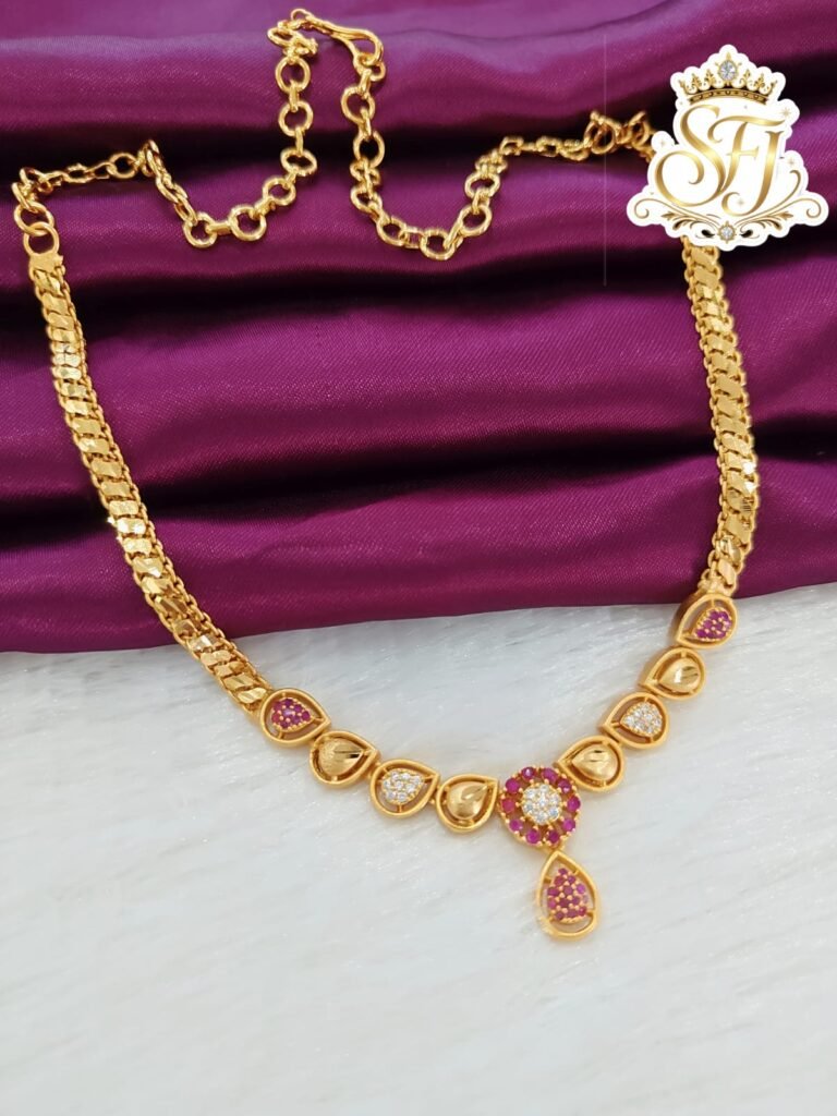 Ruby stone Neckset