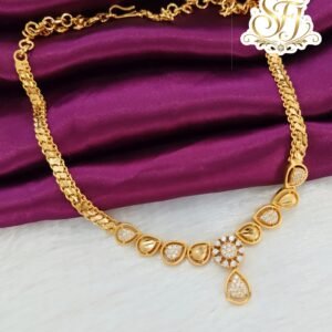 white stone AD stone Necklace