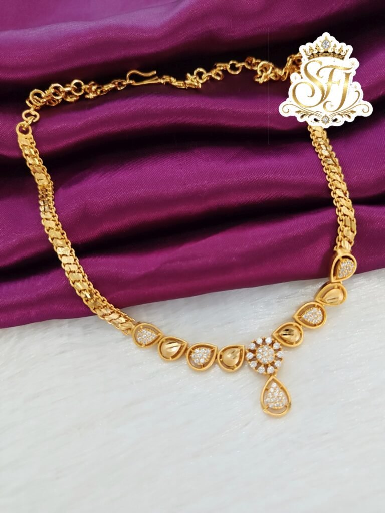 white stone AD stone Necklace
