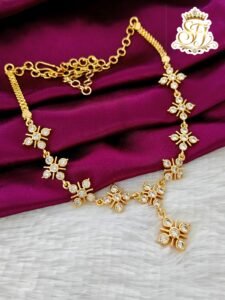 PREMIUM WHITE STONE AD NECKLACE