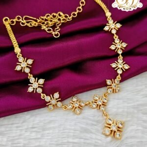 PREMIUM WHITE STONE AD NECKLACE