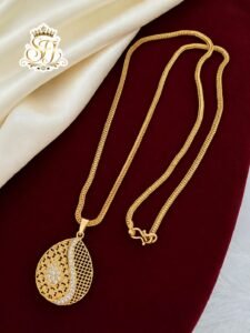 Elegant Gold Finish Designer Necklace