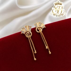 FAN STYLE AD EARRINGS