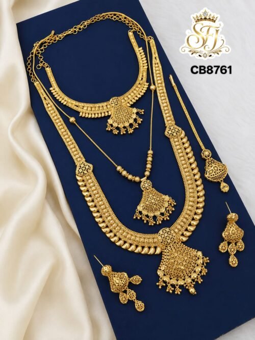 Bridal Long Haram Set with Matching Accessories