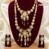 Traditional Floral Gold Covering Bridal Haram Set