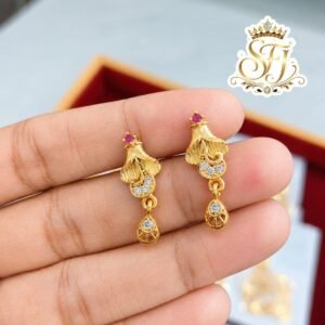 Traditional Gold Covering Earrings for Women