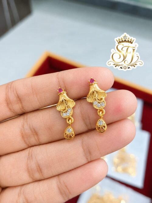 Traditional Gold Covering Earrings for Women