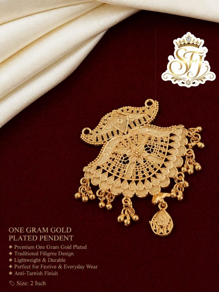 One Gram Gold Plated Traditional Pendant