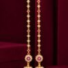 PREMIUM RUBY WHITE EARRING AND MATTAL