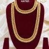 One Gram Gold Plated Leaf Design Long Haram HA7321