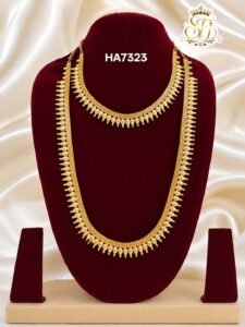 One Gram Gold Plated Teardrop Design Long Haram HA7323