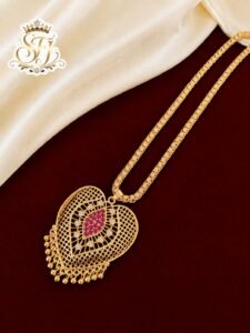 PREMIUM RUBY STONE DOLLOR CHAIN