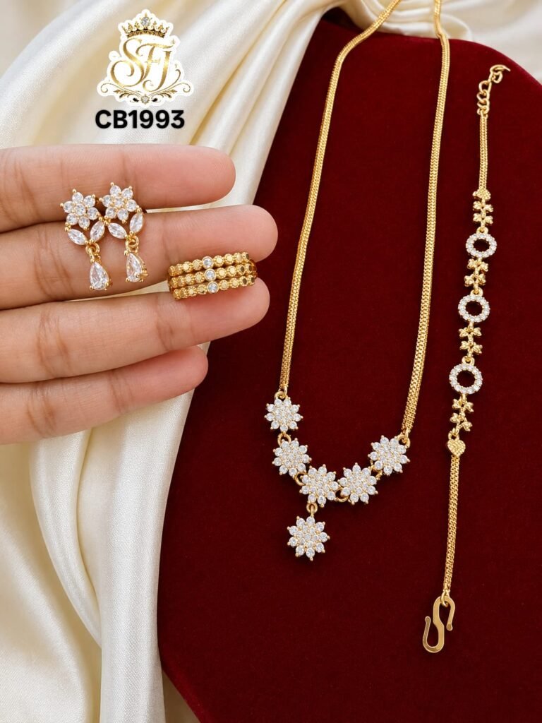 WHITE STONE ELEGANT COMBO SET