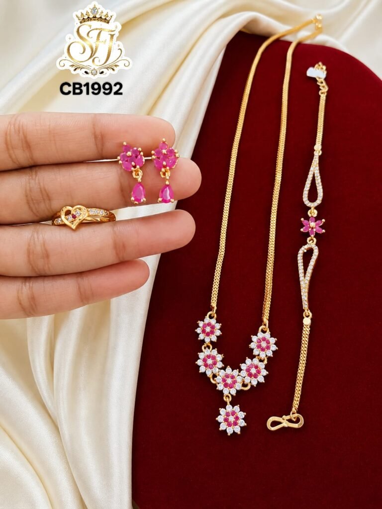 FOLRAL ELEGANT PINK COMBO SET