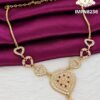 RUBY WHITE HEART NECKLACE