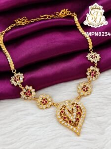 PREMIUM RUBY WHITE IMPONE NECKLACE