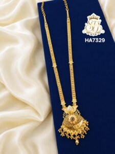 PREMIUM FLORAL RUBY STONE HARAM