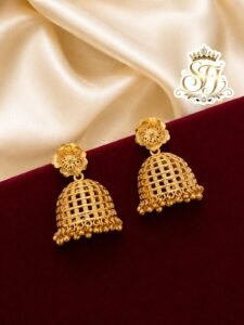 PREMIUMAntique Floral Jhumka Earrings