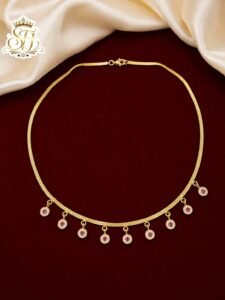 FLORAL RUBY STONE SHORT CHAIN