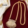 PREMIUM WHITE STONE LOTUS CHAIN