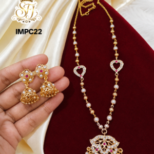 Premium pearl chain with impone pendent