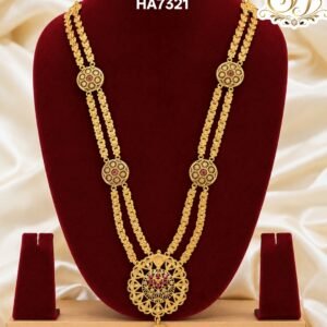 Two line governor ruby stone maalai