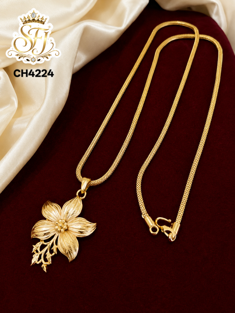 Floral pendent chain