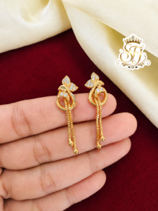 Ad earrings with hanging