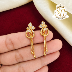Ad earrings with hanging