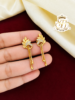 Leaf hanging Ad earrings