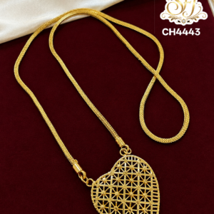 Heart Shape Designer Gold Covering Chain for Women