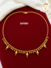 Gold Covering Drop Design Necklace