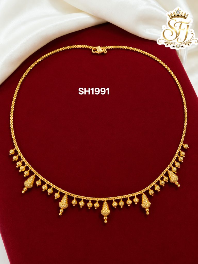 Gold Covering Drop Design Necklace