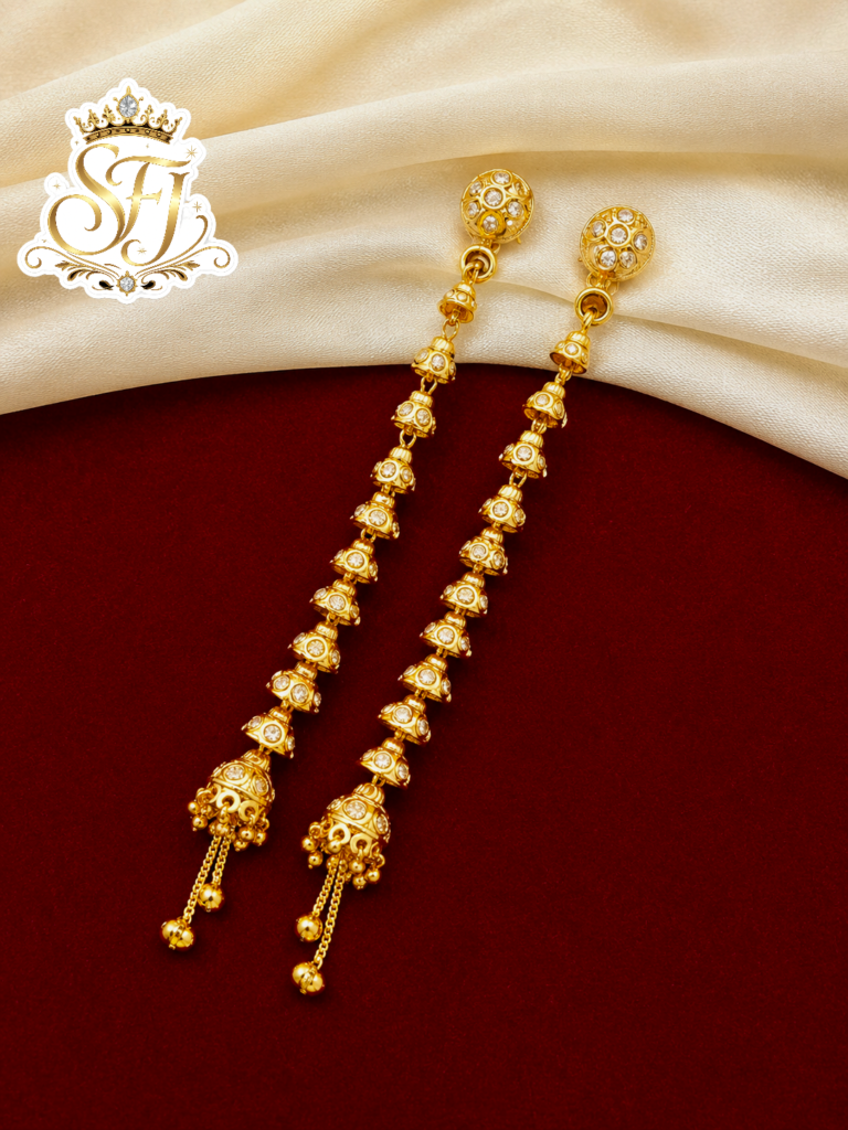 Rajkot type long earrings