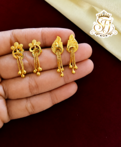 Offer earrings - gold plated pack of 2