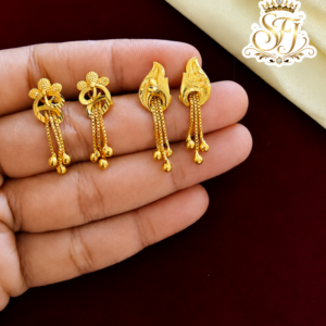 Offer earrings - gold plated pack of 2