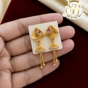 Ad stone hanging earrings