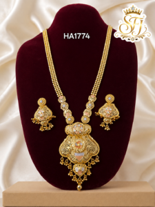 Real gold look bridal haram
